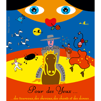 illustration affiche spectacle traditions camarguaises par Elian Guiliguli